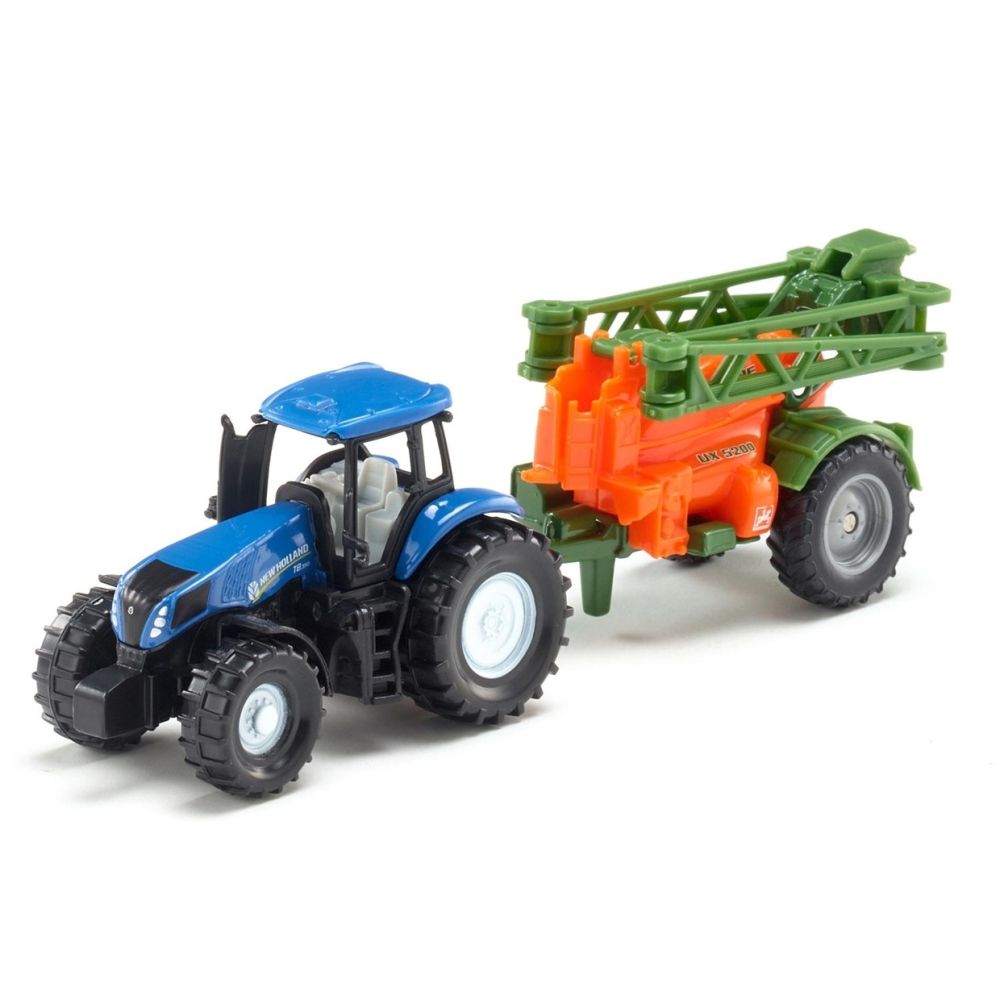 Siku New Holland tractor met veldspuit