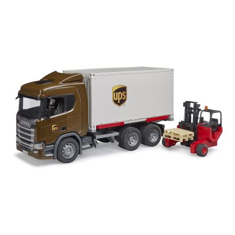 Bruder Scania Super 560R UPS met vorkheftruck