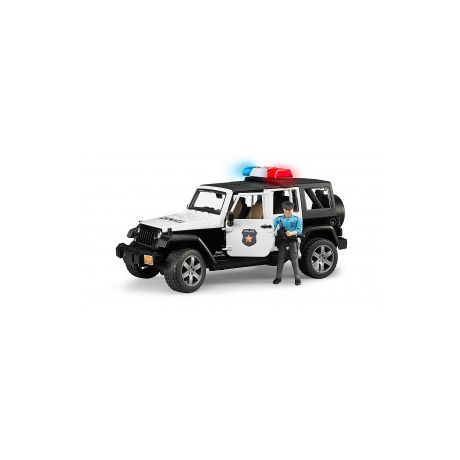 Bruder jeep politieauto met blanke politieagent 