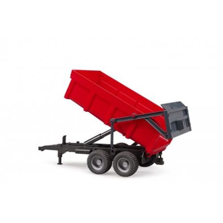 Bruder kipper aanhanger rood 