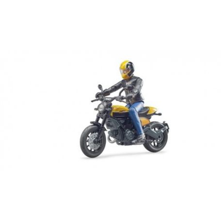 Bruder scrambler ducati motor met motorrijder 