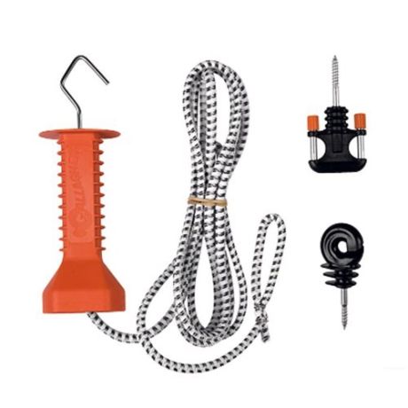 Gallagher doorgangsset elastisch cord wit 3 - 6m | Kuiper Koekange