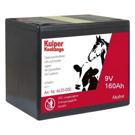 Kuiper batterij 9Volt - 160Ah alkaline | Kuiper Koekange