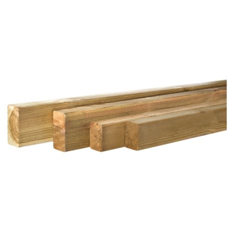 Geschaafde Regels Grenen 4,5cm x 4,5cm x 400cm