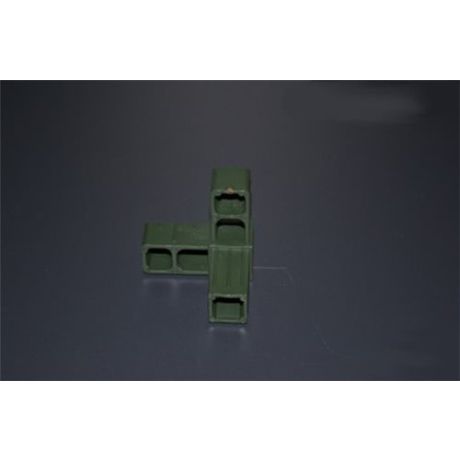 Hoekstuk 3-poot 20mm groen | Kuiper Koekange