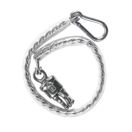 Ketting met plastic hoes en karabijnhaak - 70cm