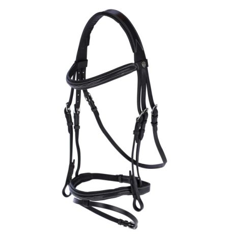 Hoofdstel snaffle classic zwart COB