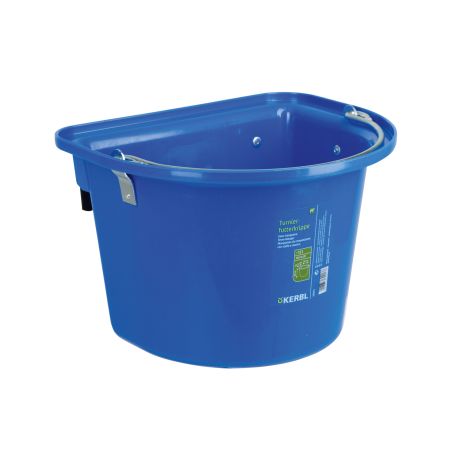 Wedstrijd voerbak met ophangbeugel draaggreep 12L - blauw