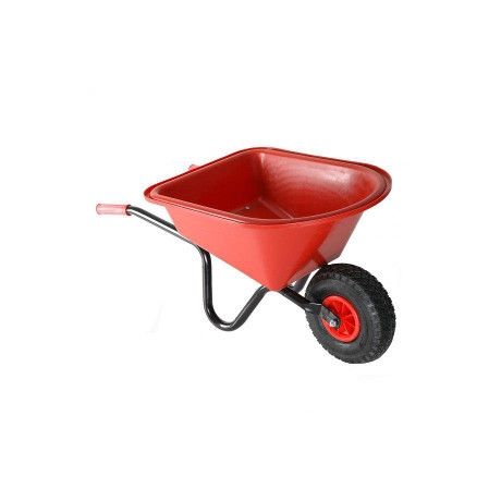 Kinderkruiwagen met kunststof bak en rood gelakt onderstel | Kuiper Koekange