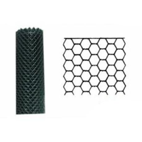 Kippengaas groen 25mm - draaddikte 1,0mm - 100cm hoog