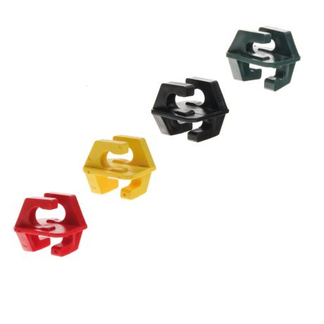 Koltec klikisolator zwart 6mm - 25 stuks