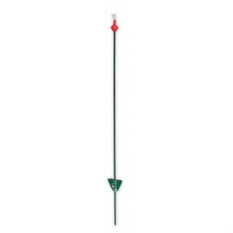 Veerstalenpaal rood met krul 105cm | Kuiper Koekange