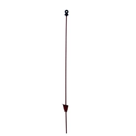 Veerstalenpaal zwart met ring 105cm | Kuiper Koekange