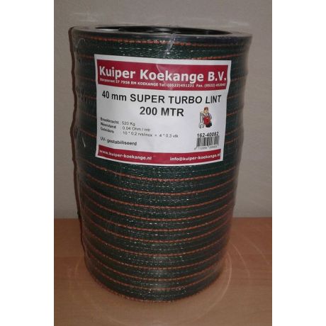 (05.1) Kuiper Super Turbo schriklint groen 40mm - 200m