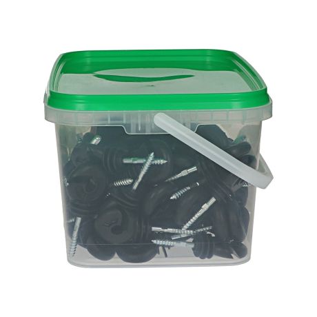 Kuiper ringisolator zwart met doorlopende kern - 100 stuks | Kuiper Koekange