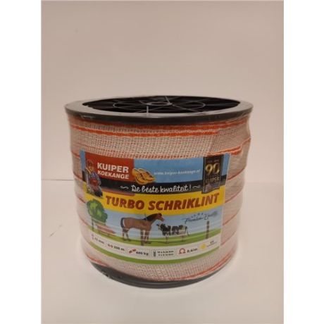 Kuiper turbo schriklint wit versterkt 42mm - 200m