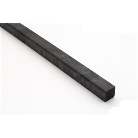 Kunststof paal vierkant bruin 7cm x 7cm x 175cm