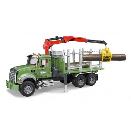Bruder mack granite houttransport truck 