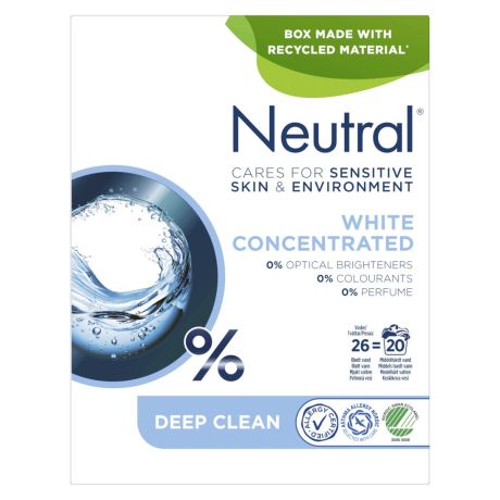 Neutral deep clean waspoeder - 20 wasbeurten - 975gr