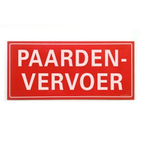 Bord paardenvervoer | Kuiper Koekange