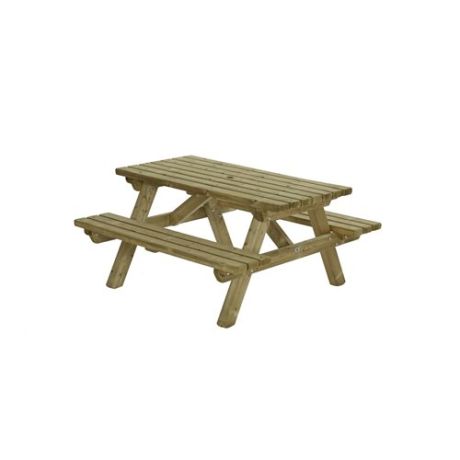 Picknicktafel rechthoek 45mm geïmpregneerd - 150cm