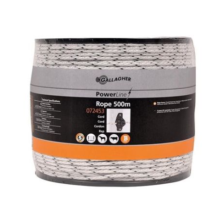 Gallagher PowerLine cord wit 500m | Kuiper Koekange