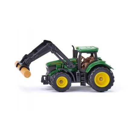 Siku John Deere 6215R met boomstamgrijper