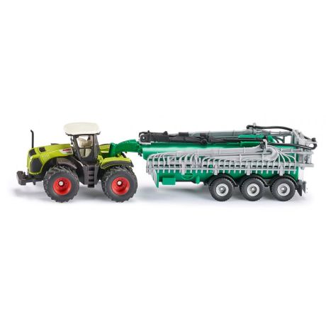 Siku Claas Xerion tractor met tankwagen 1:87