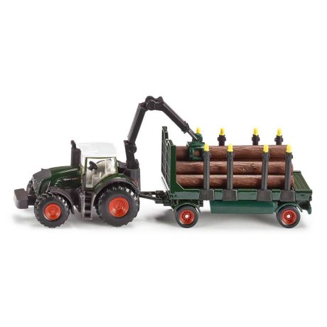 Siku Fendt tractor met houtaanhanger