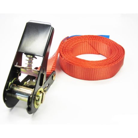 Spanband rood zware uitvoering 50mm - 8m lang