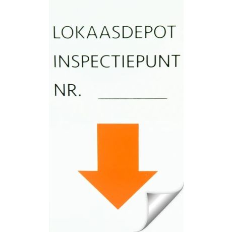 Sticker 'inspectiepunt' - 100 stuks