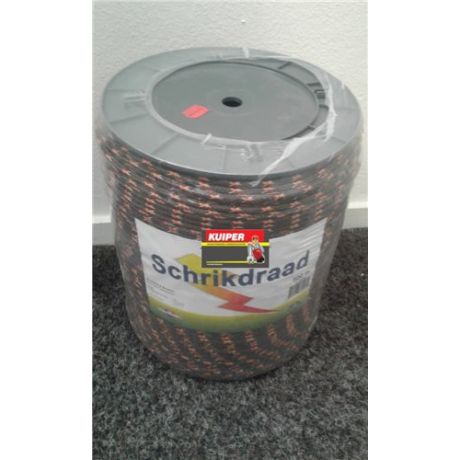 Schrikkoord 6 draden bruin - 500m