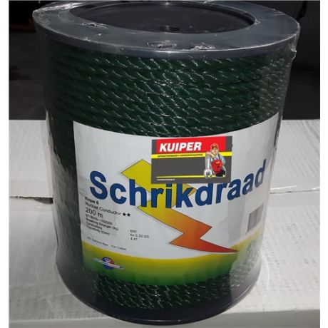 Schrikkoord groen 6mm - 200m | Kuiper Koekange