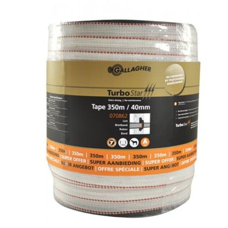 Gallagher TurboStar Lint 40mm wit 350m