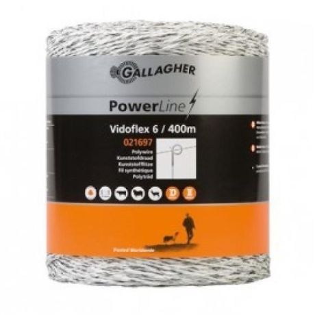 Gallagher vidoflex 6 wit 400m | Kuiper Koekange