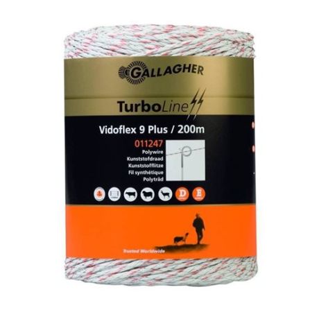 Gallagher vidoflex 9 plus wit 200m | Kuiper Koekange