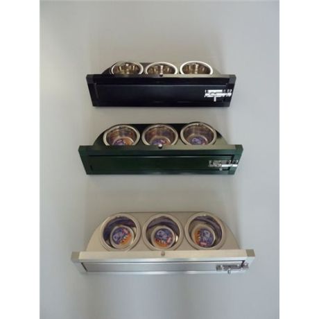 Voederplateau rvs 3 gaats 11cm bakje | Kuiper Koekange