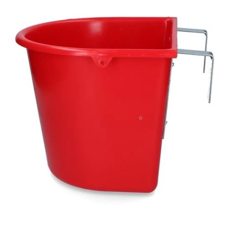 Voerbak 15l met ophang - rood