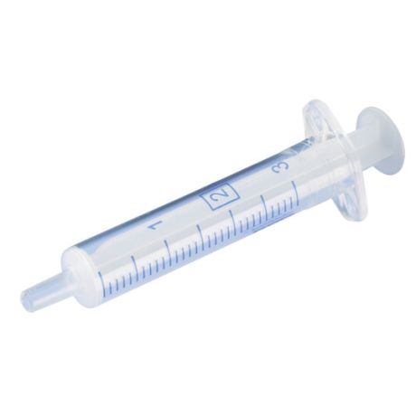 Wegwerpspuit 2-delig Luer slip - 3ml