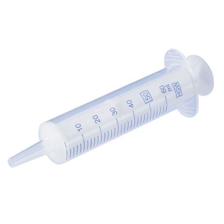 Wegwerpspuit 2-delig luer slip - 50ml