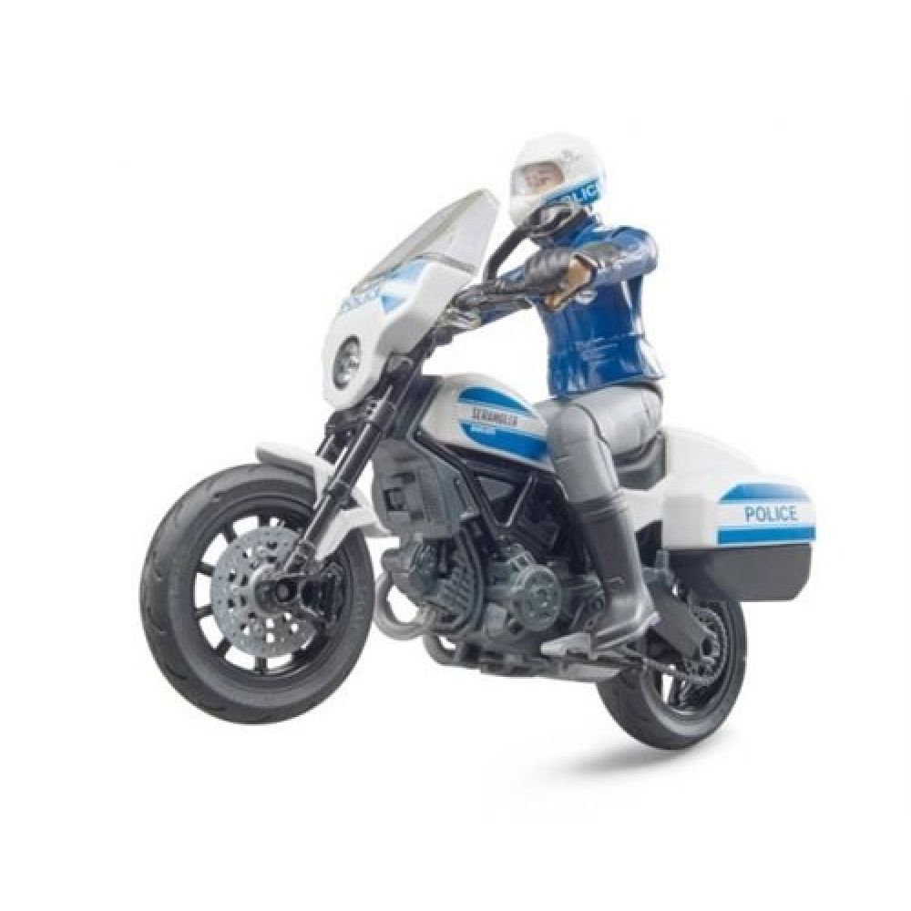 Bruder scrambler ducati politiemotor met politieagent 