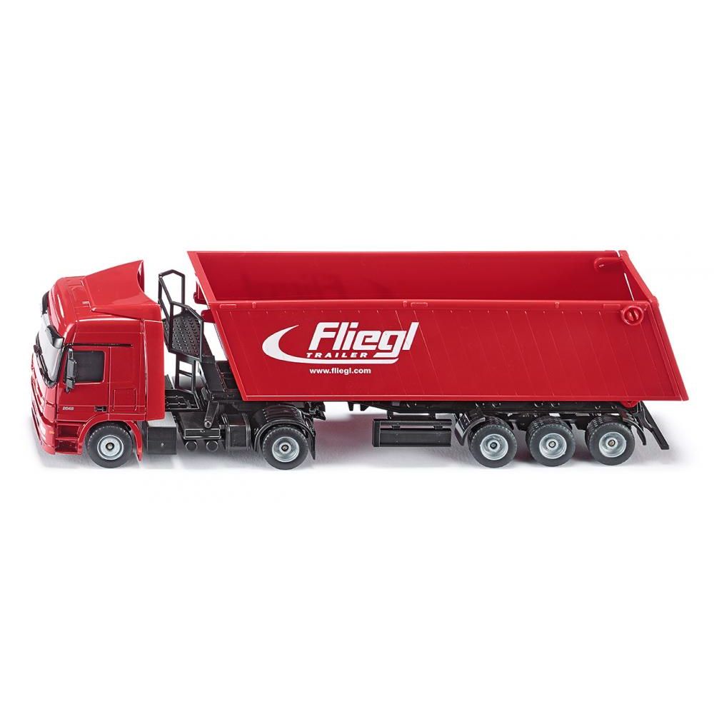 Siku Mercedes Actros vrachtwagen met Fliegl kiepwagen 1:50