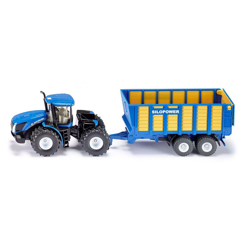 Siku New Holland tractor met silagewagen