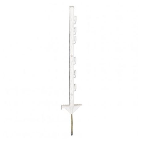 Kunststofpaal wit 160cm - 10 stuks