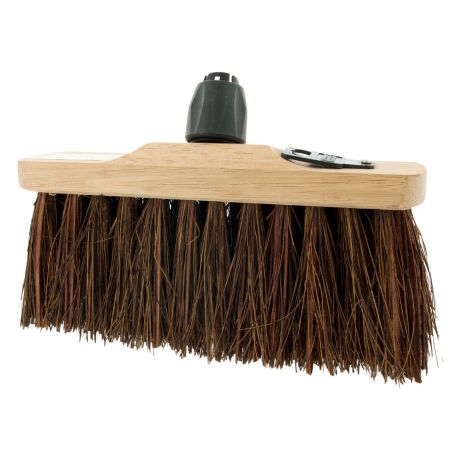 Bezem Bruin 27,5cm met Steelverbinding