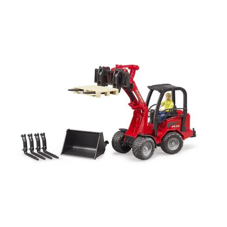 Bruder Schaffer minishovel 2630 met accessoires
