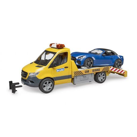 Bruder Mercedes Benz autotransporter met roadster