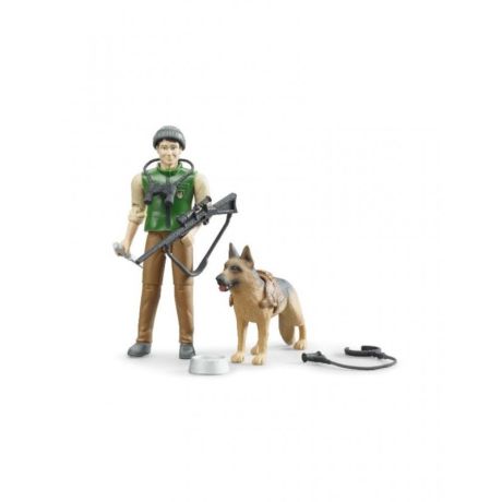 Bruder boswachter met hond