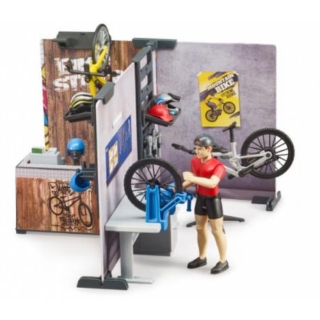 Bruder fietsenmaker met werkplaats