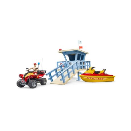 Bruder strandwacht met toren